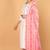 Light Pink embroidered rayon stitched readymade suit
