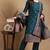 Teal woven chanderi stitched readymade suit