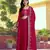 Trendmalls Pink Silk Anarkali Suit Embroidery Kurta Pant with Dupatta Kurta Set for Women