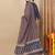 Blue printed rayon stitched readymade suit