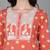 Orange embroidered rayon stitched readymade suit