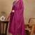 Pink embroidered silk blend stitched readymade suit