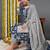 Blue printed rayon stitched readymade suit