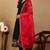 Black embroidered silk blend stitched readymade suit