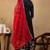 Black embroidered silk blend stitched readymade suit