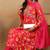 Pink printed georgette stitched readymade suit
