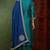Green embroidered silk blend stitched readymade suit