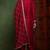 Maroon embroidered silk blend stitched readymade suit