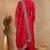 Pink plain silk blend stitched readymade suit