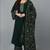 Green printed georgette stitched readymade suit