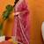 Maroon embroidered silk blend stitched readymade suit