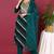 Navy blue printed viscose rayon stitched readymade suit