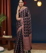 Black Leheriya Zari Work Pure Georgette Traditional Saree With Blouse