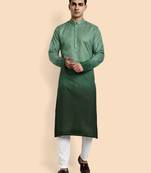 Vardha men's viscose embroidered & sequined full sleeve knee length kurta's for men