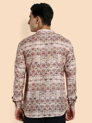 Vardha men's viscose printed short kurta - casual & comfortable everyday wear (multiple designs) 3