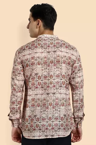 Vardha men's viscose printed short kurta - casual & comfortable everyday wear (multiple designs)