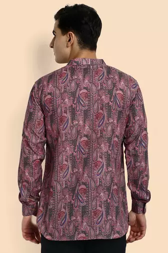 Vardha men's viscose printed short kurta - casual & comfortable everyday wear (multiple designs)