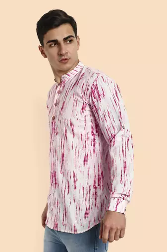 Vardha men's viscose printed short kurta - casual & comfortable everyday wear (multiple designs)