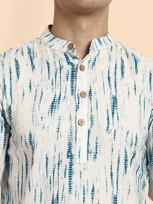 Vardha men's viscose printed short kurta - casual & comfortable everyday wear (multiple designs) 4