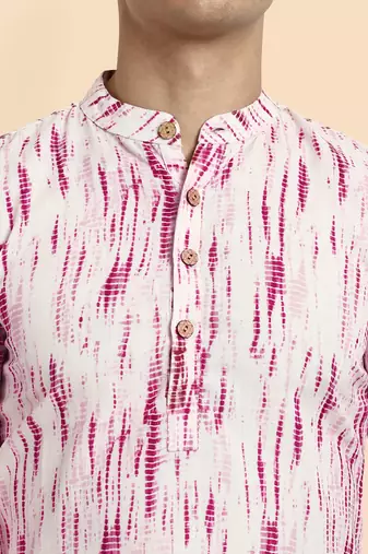 Vardha men's viscose printed short kurta - casual & comfortable everyday wear (multiple designs)