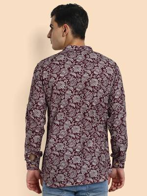 Vardha men's viscose printed short kurta - casual & comfortable everyday wear (multiple designs) 4