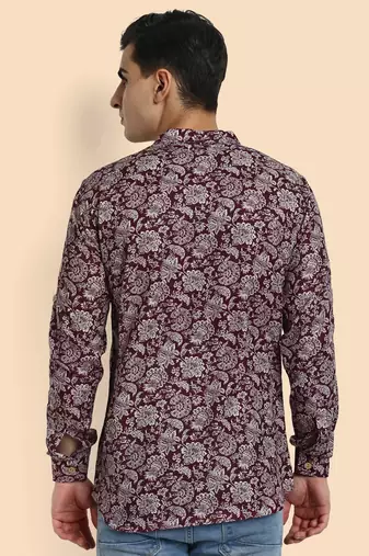 Vardha men's viscose printed short kurta - casual & comfortable everyday wear (multiple designs)