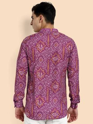 Vardha men's viscose printed short kurta - casual & comfortable everyday wear (multiple designs) 3