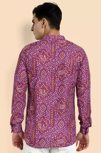 Vardha men's viscose printed short kurta - casual & comfortable everyday wear (multiple designs)