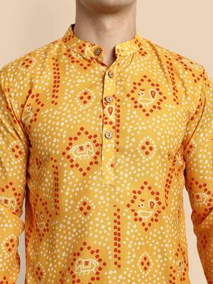 Vardha men's viscose printed short kurta - casual & comfortable everyday wear (multiple designs) 4