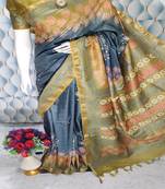 Bhagalpuri Katan Silk Saree with Blouse