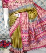 Bhagalpuri Katan Silk Saree with Blouse