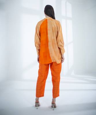 Deep orange short co-ord set 5