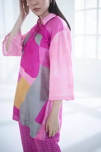 Bright pink long co-ord set