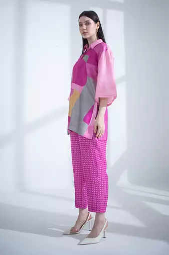 Bright pink long co-ord set
