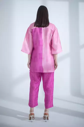 Bright pink long co-ord set