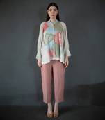 Cream & red short co-ord set