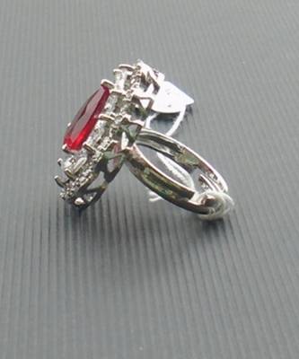 Sparkling red cocktail ring 4