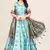 Digital Floral Print Satin Silk Semistitched Lehenga Choli For Women and Girls In Festive Party And Traditional Wear