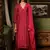 Beetroot Pink Woven Silk Salwar Suit
