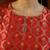 Tango red woven silk salwar suit