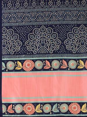 Kalamkari Digital Print Satin SemiStitched Lehenga Choli With Unstitched SequnceBlouse and Silk Dupatta For Women 5