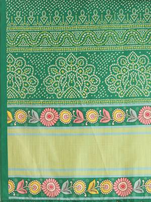 Kalamkari Digital Print Satin SemiStitched Lehenga Choli With Unstitched SequnceBlouse and Silk Dupatta For Women 5