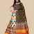 Ajarakh Digital Print Satin SemiStitched Lehenga Choli With Unstitched Sequnce Blouse and Shiney Silk Dupatta For Women