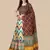 Ajarakh Digital Print Satin SemiStitched Lehenga Choli With Unstitched Sequnce Blouse and Shiney Silk Dupatta For Women