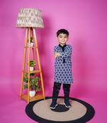 Black Printed Kurta Pant