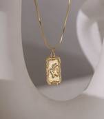 18k plated butterfly pendant necklace