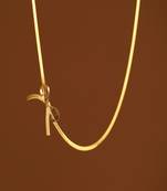 18k plated bow chain