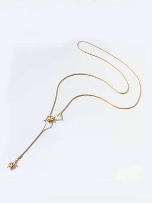 18k plated tassel knot necklace 3
