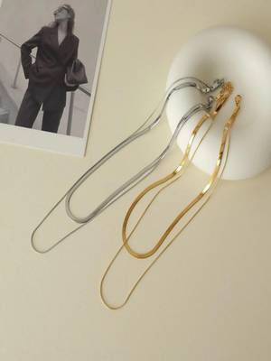 Layered snake chain - pack of 2 4