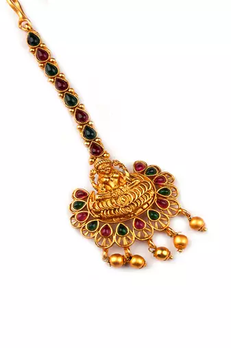 Gold plated ethnic stylish mangtika for women